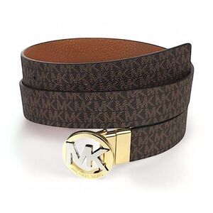 Michael Kors NWT Reversible Logo Leather Belt Size Large